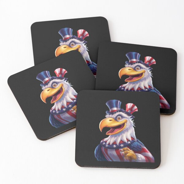 Item preview, Happy 4th of July Eagle Paint Art 3D Model designed and sold by Charlygood.