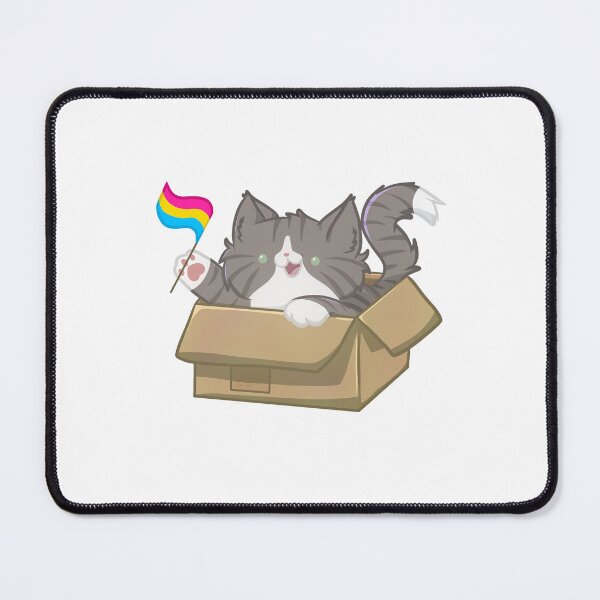 Item preview, pride grey tabby cat - pansexual flag designed and sold by linnylooo.