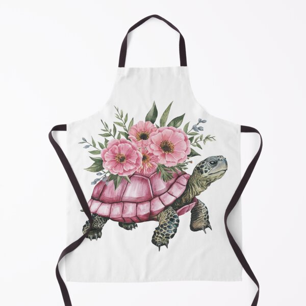 Item preview, Watercolor painted cute pink turtle designed and sold by nimmitrends.