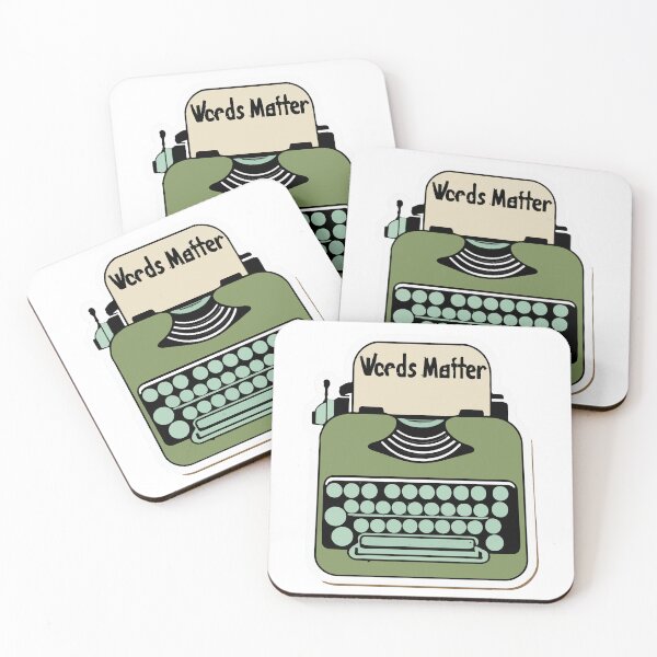 Item preview, Vintage Typewriter 'Words Matter' Retro Design designed and sold by NiftyWrx.