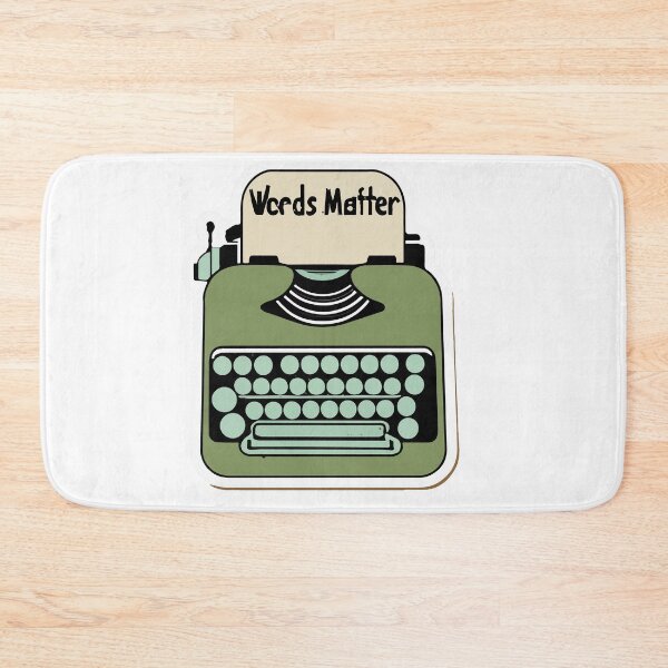 Item preview, Vintage Typewriter 'Words Matter' Retro Design designed and sold by NiftyWrx.