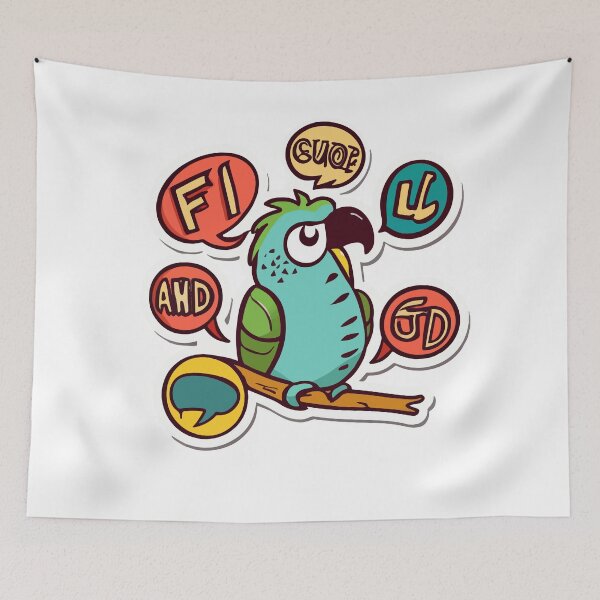 Item preview, Experto en lenguaje de loros políglota designed and sold by NiftyWrx.