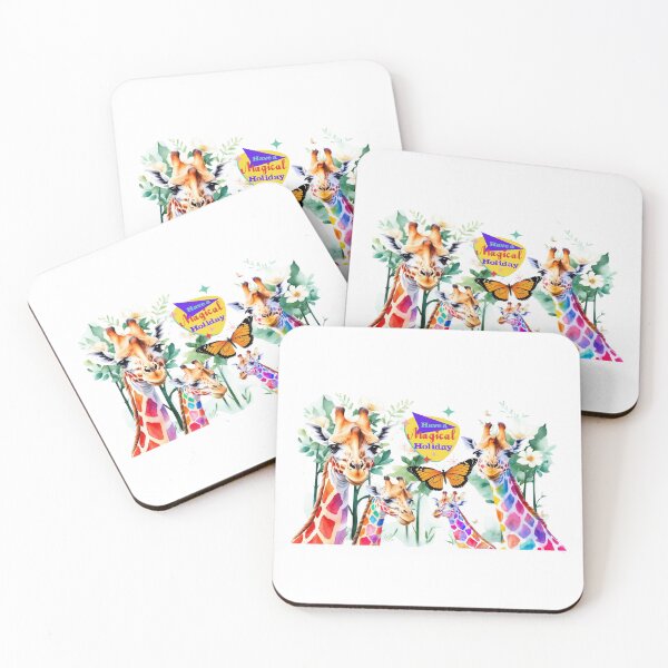 Item preview, Cute Giraffes, have a magical holiday, summer designed and sold by RoseAIArtRhythm.