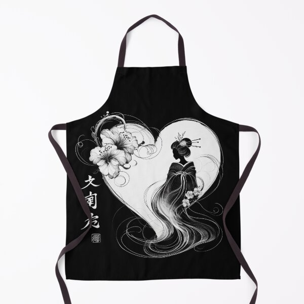 Item preview, Japanese Calligraphy Gaisha and flowers Tranquil Sumi-e designed and sold by NEUMANN ArtWear Boutique.