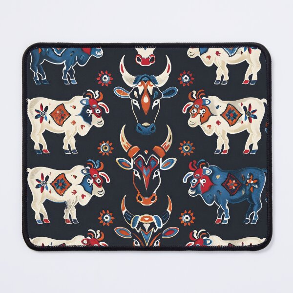Item preview, Ethnic cows and bulls designed and sold by Folksy Living.