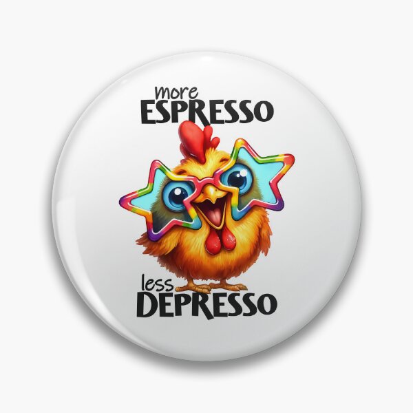 Item preview, Pollo divertido amante del espresso designed and sold by Kkoriginal.