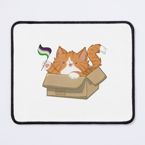 Item preview, pride orange tabby cat - aroace flag designed and sold by linnylooo.