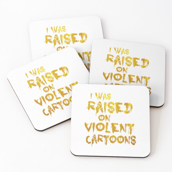 Item preview, I was Raised on Violent Cartoons Tees designed and sold by PpSquaredPro.