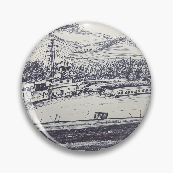 Item preview, Barge on the Ohio River designed and sold by TabethaMorgan.