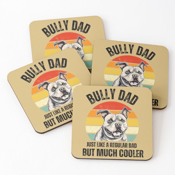 Item preview, Bully Dad Funny Pitbull Retro Sunset  designed and sold by MomentumCloset.