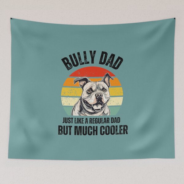 Item preview, Bully Dad Funny Pitbull Retro Sunset  designed and sold by MomentumCloset.