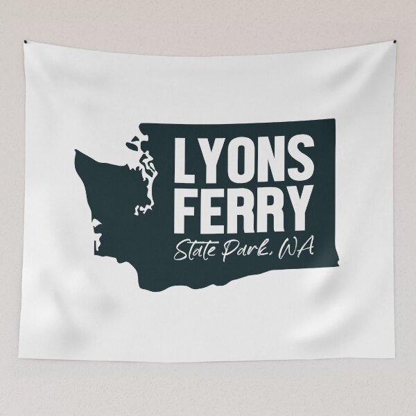 Item preview, Lyons Ferry State Park Washington Map designed and sold by bivenart.