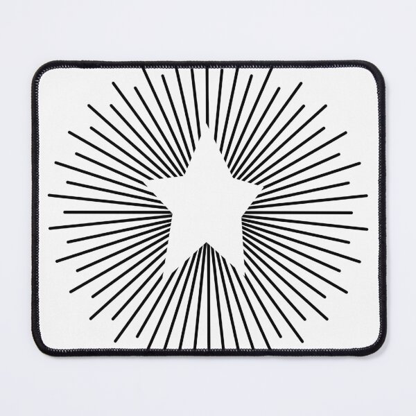 Item preview, Star Burst Black and White Graphic designed and sold by ellenhenry.