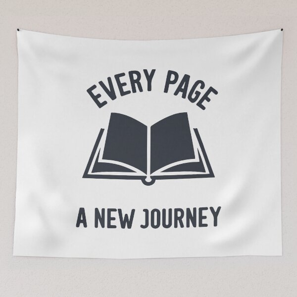 Item preview, Every Page a New Journey - Elegant Book Design designed and sold by NiftyWrx.