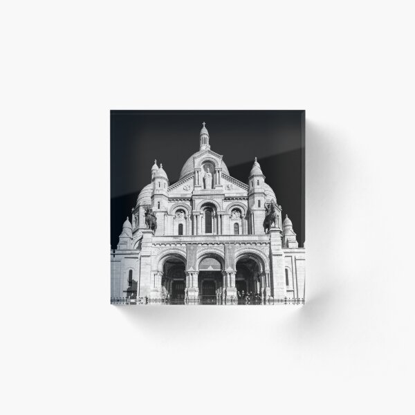 Sacre Coeur Montmartre France Acrylic Block