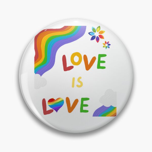Artikelvorschau, Bunter LGBTQIA+ Pride - Liebe ist Liebe - Regenbogen, Blumen, Wolken entworfen und verkauft von RoooDesigns.