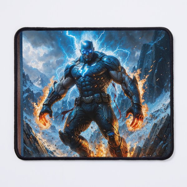 Item preview, Mockdor The Electrifying Superhero Readies For Battle Astounding AI Concept Art by Xzendor7 designed and sold by Xzendor7 Digital Art Creations.