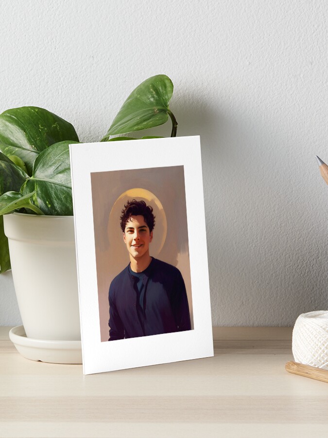 Thumbnail 1 of 2, Art Board Print, Blessed Carlo Acutis, Millennial Saint (soon to be) designed and sold by Varnachitra.