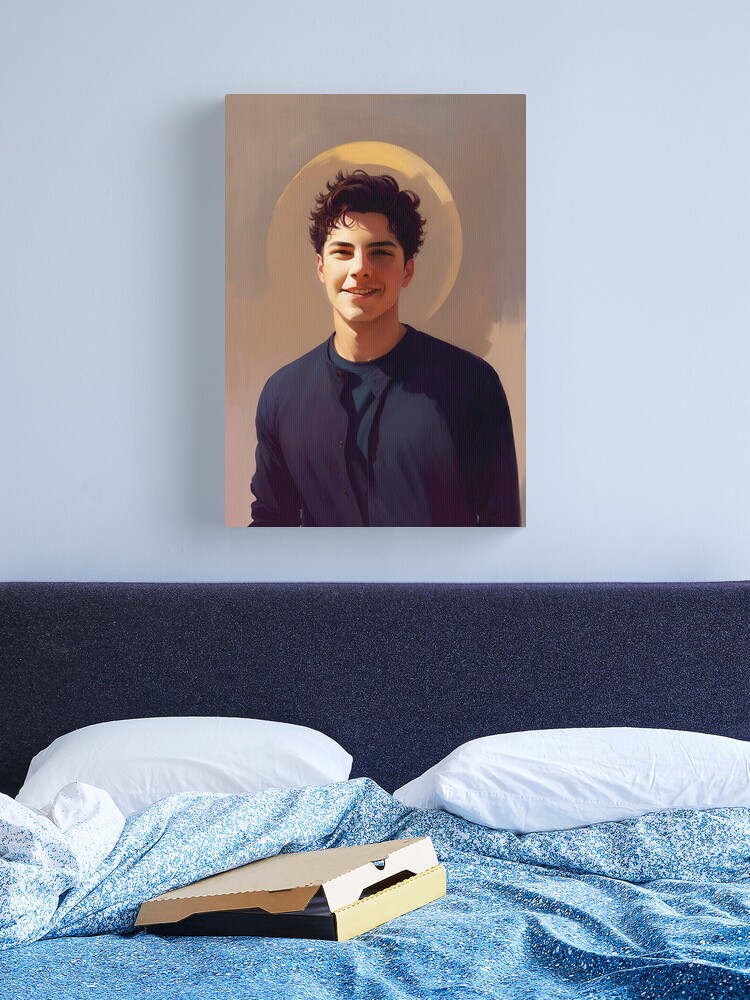 Thumbnail 2 of 3, Canvas Print, Blessed Carlo Acutis, Millennial Saint (soon to be) designed and sold by Varnachitra.