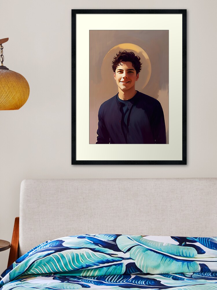 Thumbnail 2 of 7, Framed Art Print, Blessed Carlo Acutis, Millennial Saint (soon to be) designed and sold by Varnachitra.