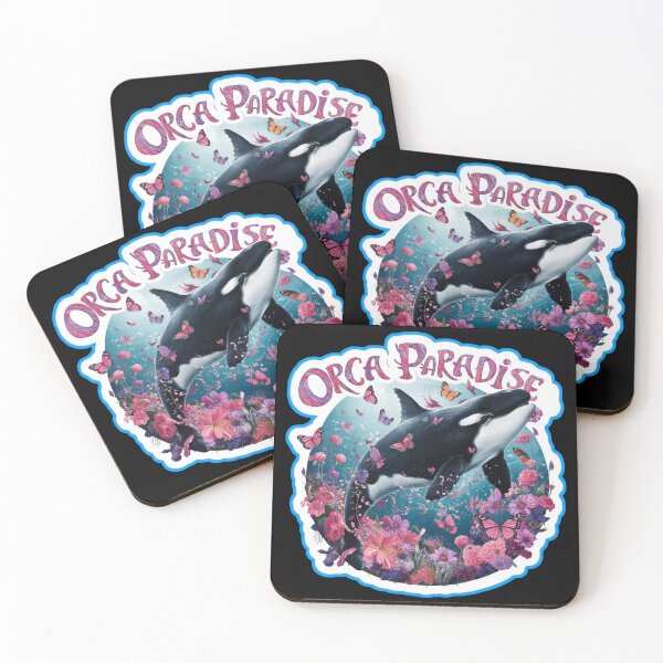 Item preview, A Orca's Paradise illustration designed and sold by ZooStateofMind.
