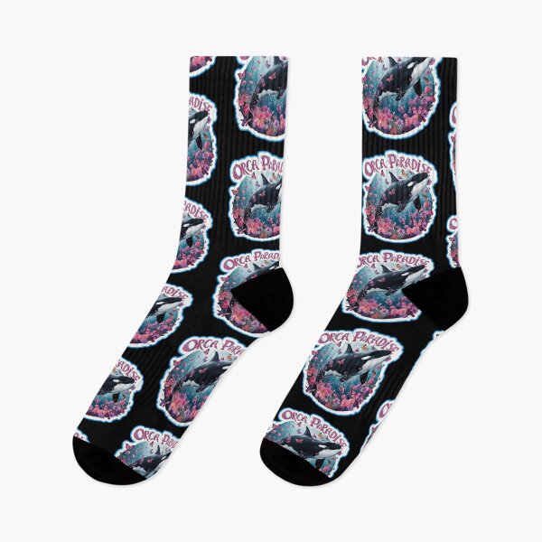 Item preview, A Orca's Paradise illustration designed and sold by ZooStateofMind.