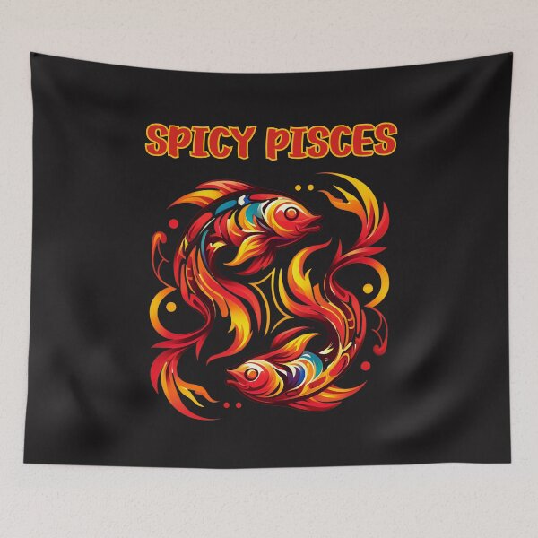 Item preview, Vibrant Spicy Pisces: Zodiac Fish Art  designed and sold by elynne9.