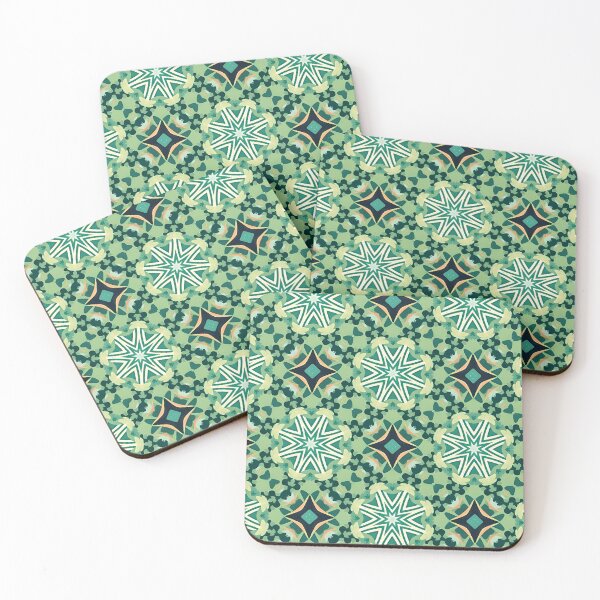 Item preview, Green and black pattern design with a star designed and sold by simaso.