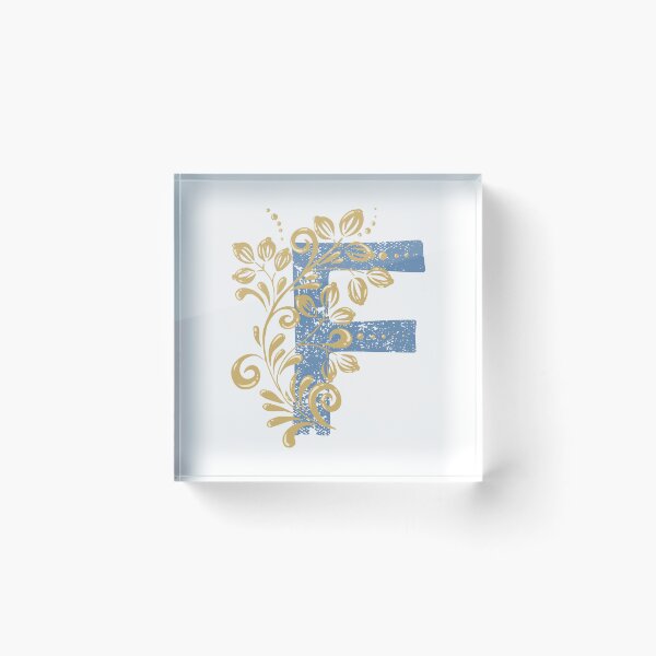 Item preview, F - Vintage Floral Initial Letter designed and sold by Deepness2023.