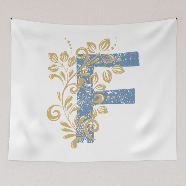 Item preview, F - Vintage Floral Initial Letter designed and sold by Deepness2023.