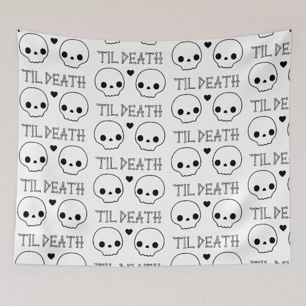 Item preview, Cute Skulls - 'Til Death  designed and sold by Stacey Roman.