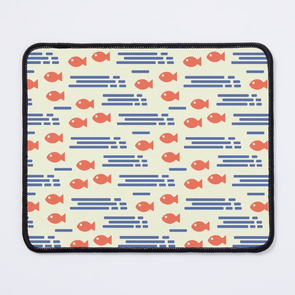 Item preview, Summer retro pattern with fish in the sea designed and sold by Deepness2023.