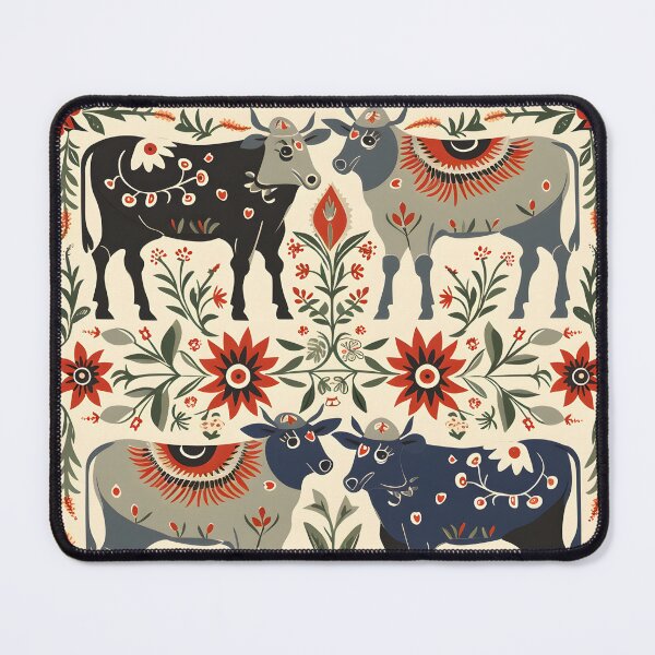 Item preview, Happy folk cows designed and sold by Folksy Living.