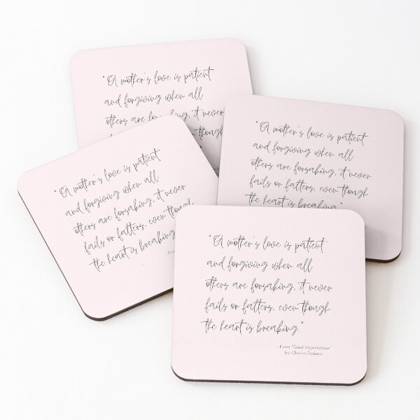 Item preview, A Quote about Mothers from "Great Expectations" by Charles Dickens designed and sold by Poemit.