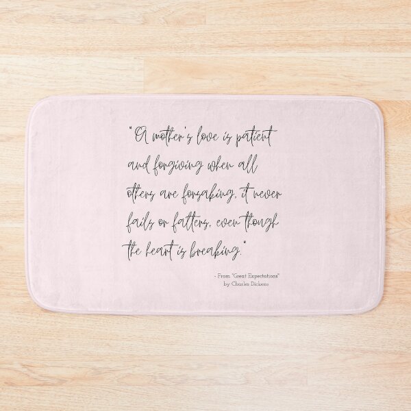 Item preview, A Quote about Mothers from "Great Expectations" by Charles Dickens designed and sold by Poemit.