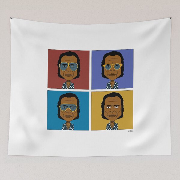 Item preview, 4 drawn portraits of Miles designed and sold by Eric Sintès.