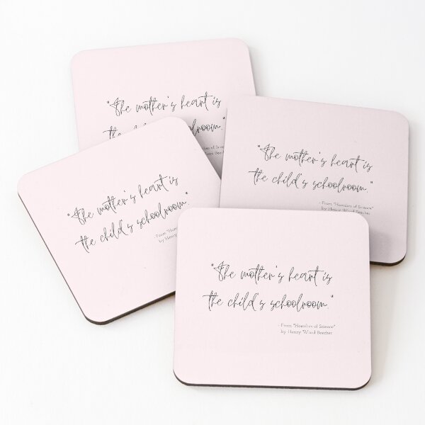 Item preview, A Quote about Mothers from "Homilies of Science" by Henry Ward Beecher designed and sold by Poemit.