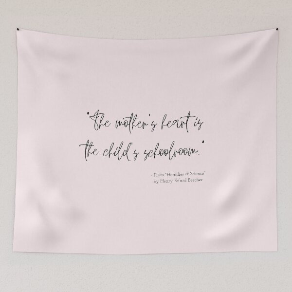 Item preview, A Quote about Mothers from "Homilies of Science" by Henry Ward Beecher designed and sold by Poemit.