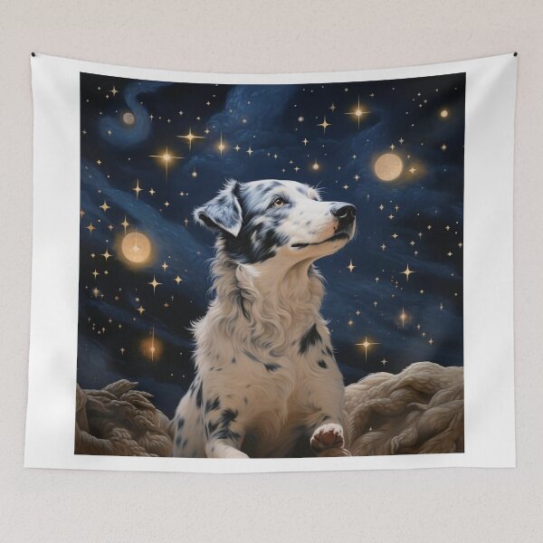 Item preview, Stargazing Pup: Night Sky Wonder designed and sold by Christian Weiss.