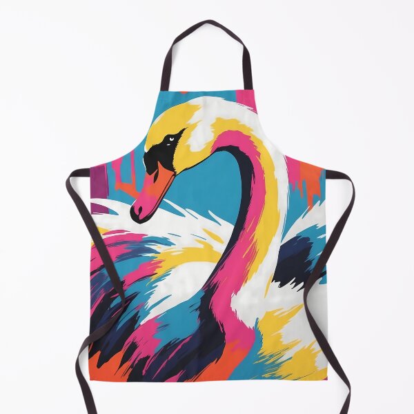 Item preview, Swan, design in pop art style designed and sold by CreativeSparkzz.