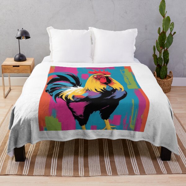 Item preview, Rooster, design in pop art style designed and sold by CreativeSparkzz.