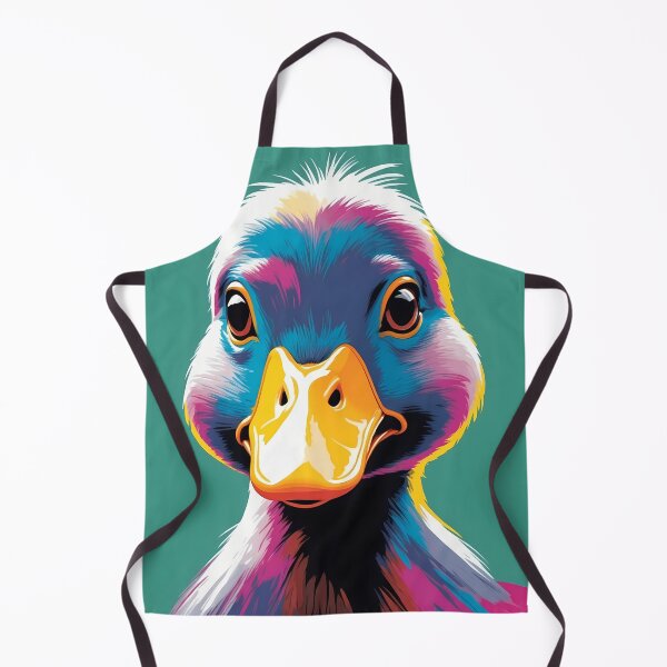 Item preview, cute little duck, design in pop art style designed and sold by CreativeSparkzz.
