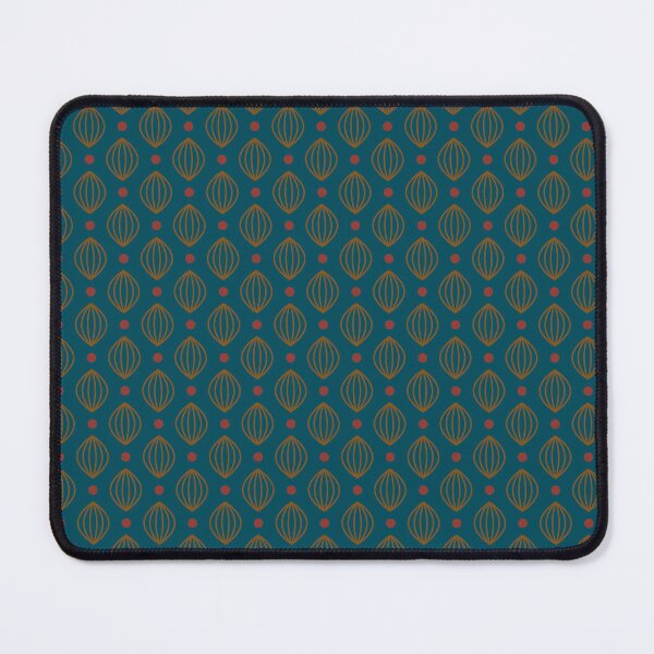 Item preview, Green Gold Red Chinese Lantern Polka Dots Print Pattern designed and sold by VioletsnPansies.