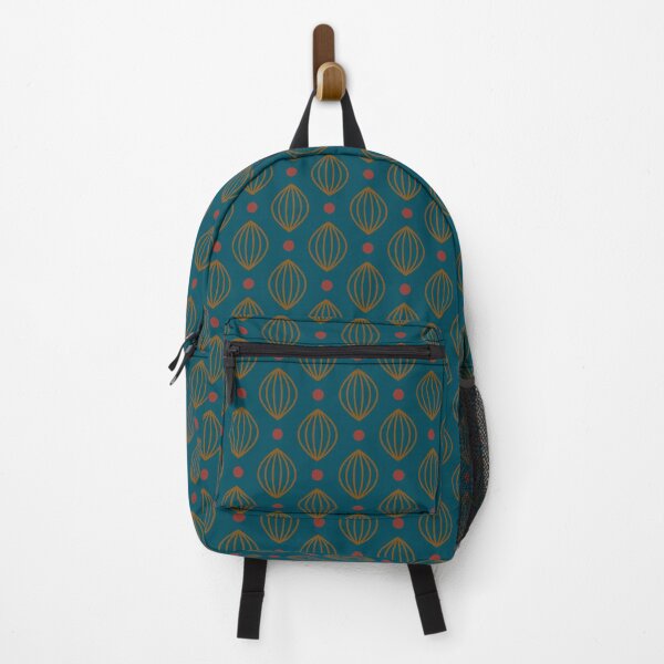 Item preview, Green Gold Red Chinese Lantern Polka Dots Print Pattern designed and sold by VioletsnPansies.