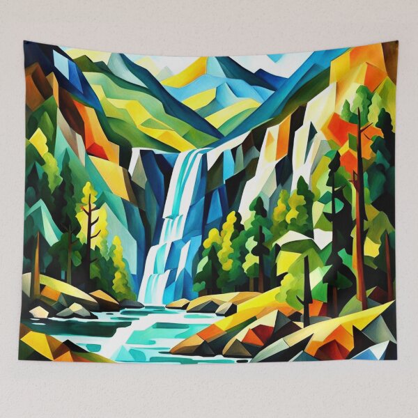 Item preview, Mountain Waterfall 1 designed and sold by George Hutton Hunter.