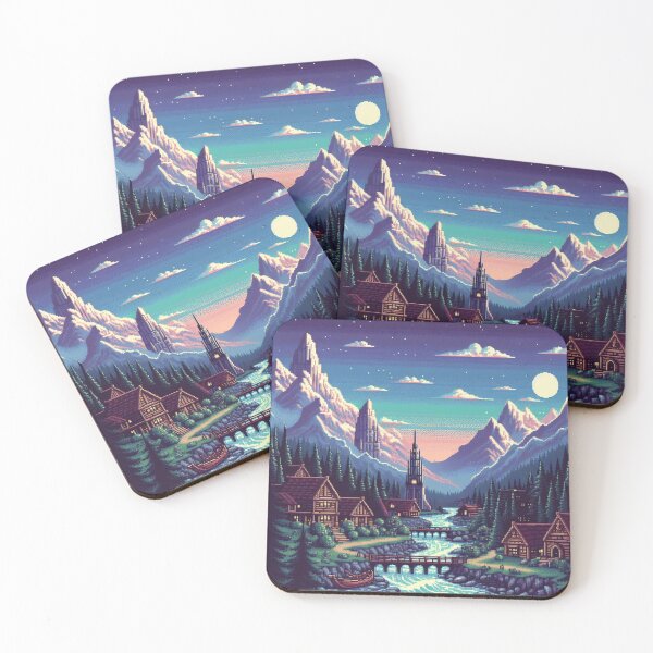 Item preview, Skyrim Amazing Skyline Pixel Art designed and sold by Jake-Carter0.