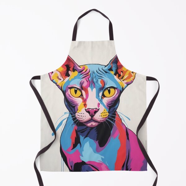 Item preview, Sphynx cat, design in pop art style designed and sold by CreativeSparkzz.