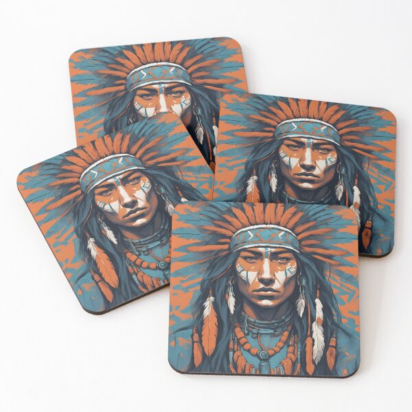 Item preview, Warrior Spirit: Native American Ancestry Art Print designed and sold by MiszungART.