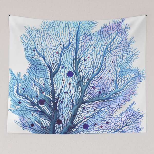 Item preview, Fan Coral - Blue designed and sold by SamNagelArt.