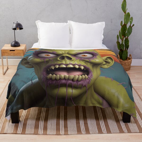 Item preview, Funny Green Zombie Monster designed and sold by TheArtOfPat.